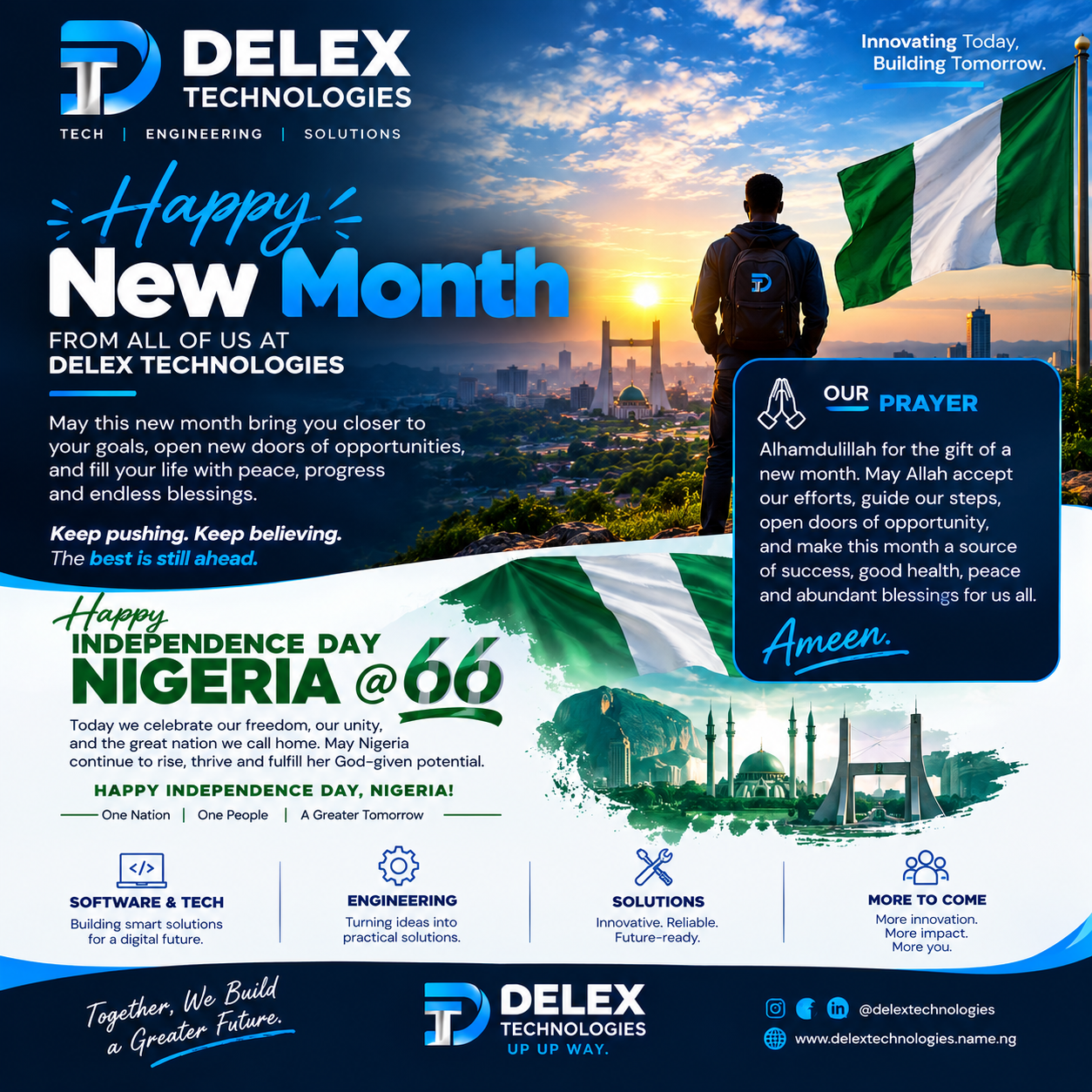 DELEX Technologies Happy New Month and Nigeria Independence Day